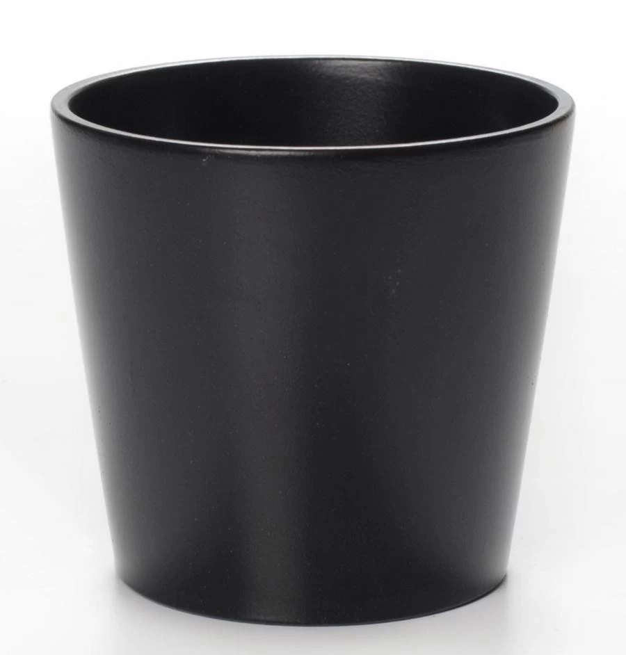 CACHEPOT ROND ZWART D100XH95