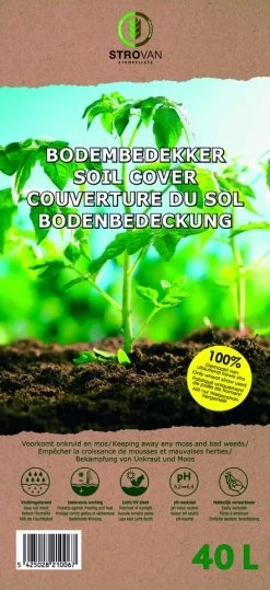 STROVAN STROPELLETS TUIN 40L +- 20KG KORSTVORMENDE BODEMBEDEKKER