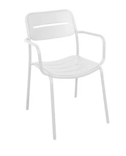 Bistrostoel Porto White Stalen Frame