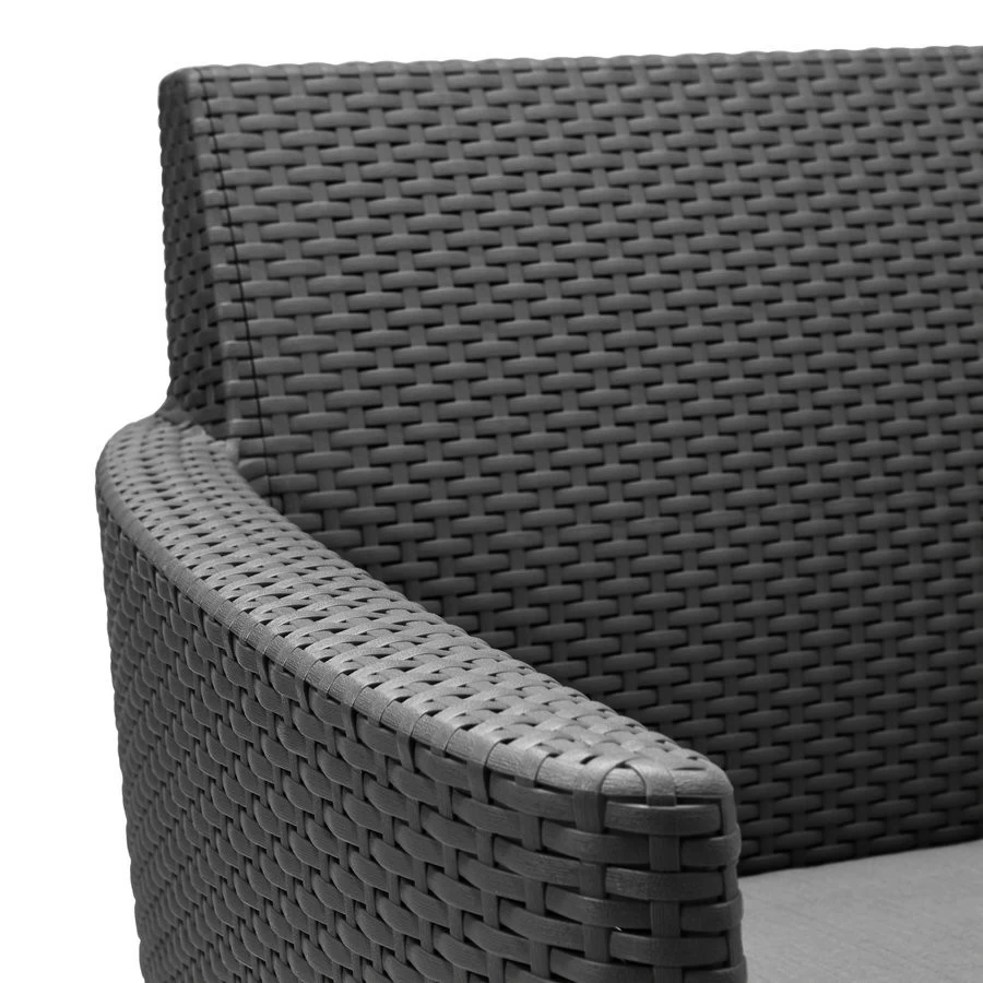 Keter Loungeset Salemo Graphite Met Opbergtafel - Afbeelding 14