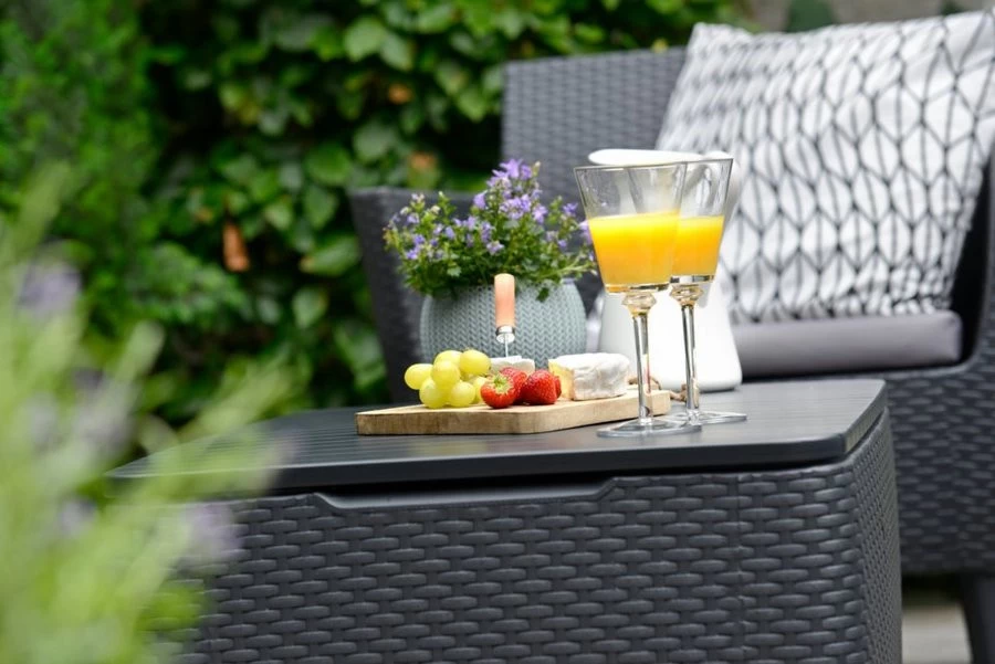 Keter Loungeset Salemo Graphite Met Opbergtafel - Afbeelding 18