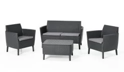 Keter Loungeset Salemo Graphite Met Opbergtafel