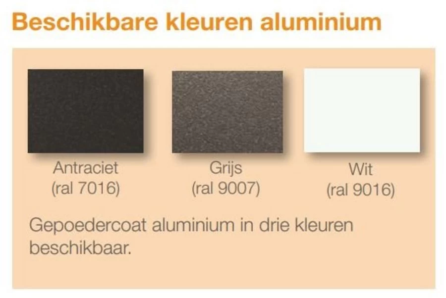 Nesling Pergola Alu Antra Stand Alone 319x419 Cm Zand - Afbeelding 3