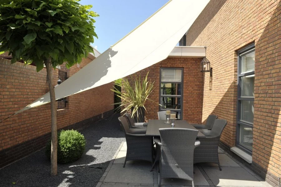 Nesling Dreamsail Schaduwdoek Driehoek 4x4x4M - Creme - Afbeelding 2