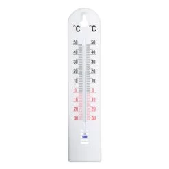 NATURE Buitenmuurthermometer Wit Kelvin 2 - Kunststof - 20x4.5x0.6 Cm
