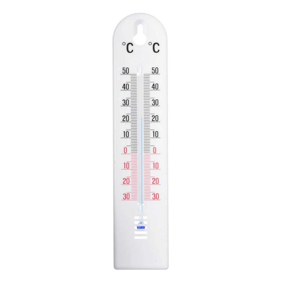 NATURE Buitenmuurthermometer Wit Kelvin 2 - Kunststof - 20x4.5x0.6 Cm