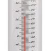 NATURE Buitenmuurthermometer Wit Bloemen Kelvin 16 - Metaal - 30x6.5x1 Cm
