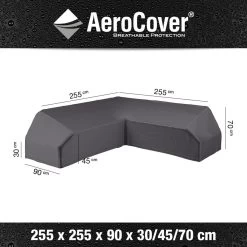 Platinum Aerocover Afdekhoes Lounge Platform Set 255x255x90x30/45/70cm - Ademende Stof