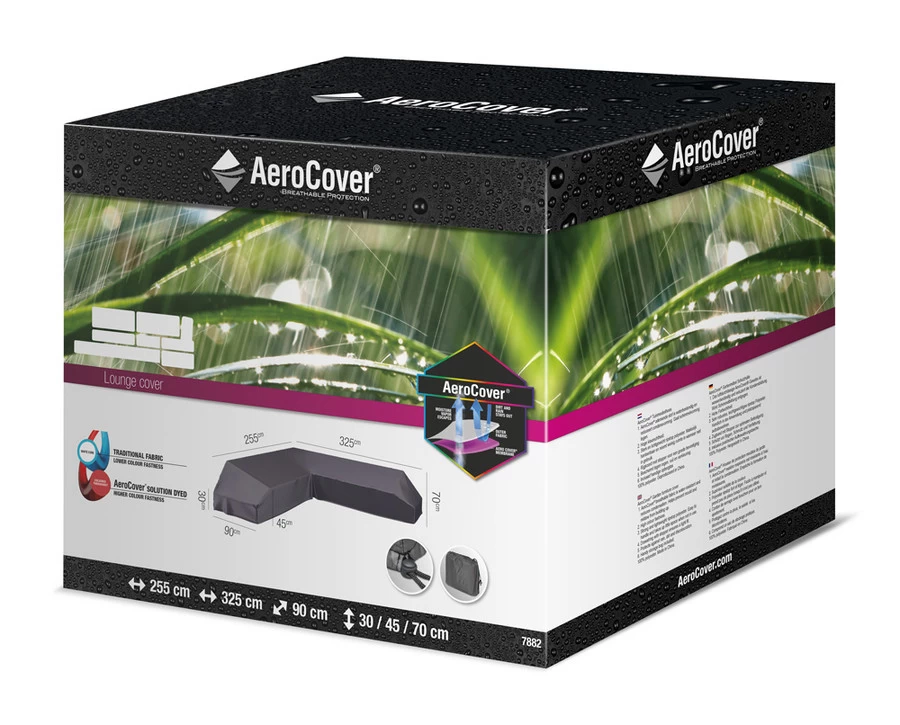 Platinum Aerocover Afdekhoes Lounge Platform Set 325x255x90x30/45/70cm R - Ademende Stof - Afbeelding 2