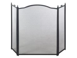 PRACTO Haardscherm Classic Zwart 96x62cm