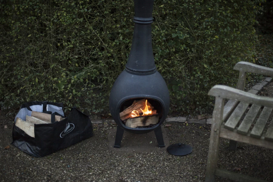 Esschert Terraskachel Gietijzer Diam. 39 Cm X Hoogte 105 Cm 33kg - Afbeelding 4