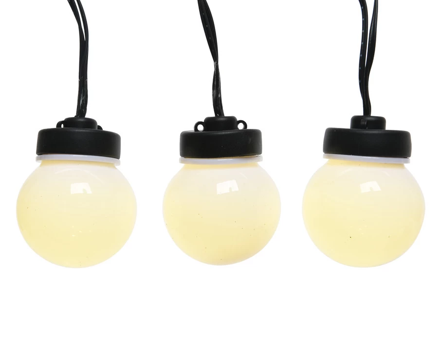 Lumineo LED Globe Party Light Outdoor 9.5 M - 20 Lights - Black/Warm White