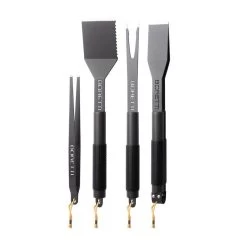 Boretti BBQ-set 4-delig Hoge Kwaliteit Tang, Spatel, Vork En Pincet