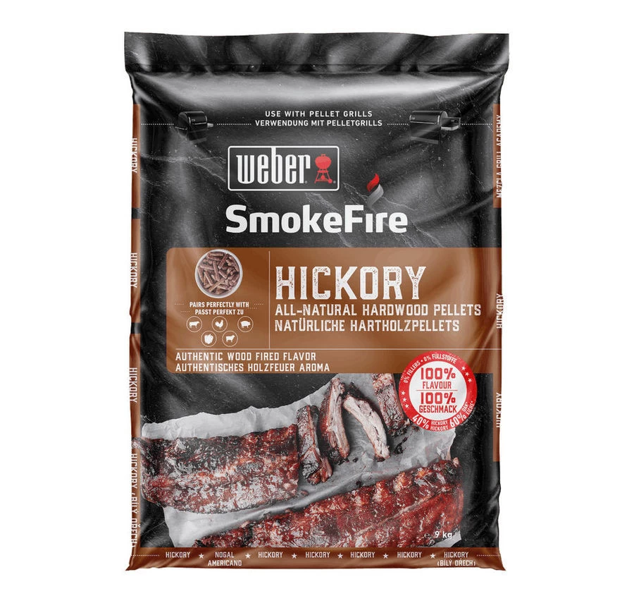 Weber Houtpellets Hickory 9kg Geschikt Voor Pellet Barbecues