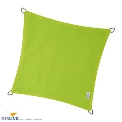 Nesling Coolfit Schaduwdoek Vierkant 3.6x3.6M - Lime