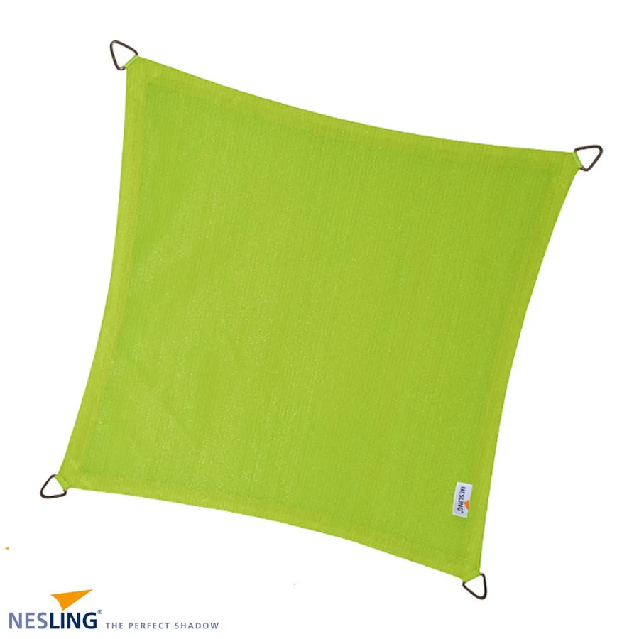 Nesling Coolfit Schaduwdoek Vierkant 3.6x3.6M - Lime