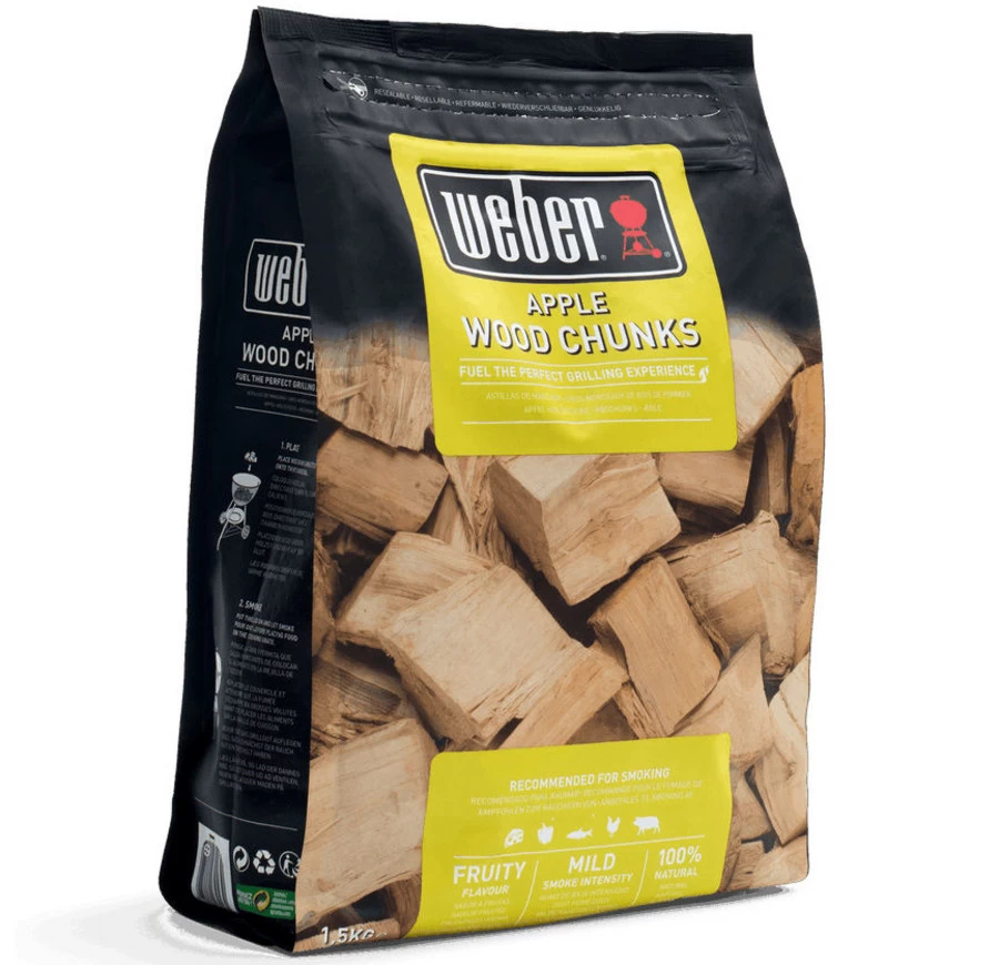 Weber Houtblokjes 1,5 Kg Apple - Afbeelding 2