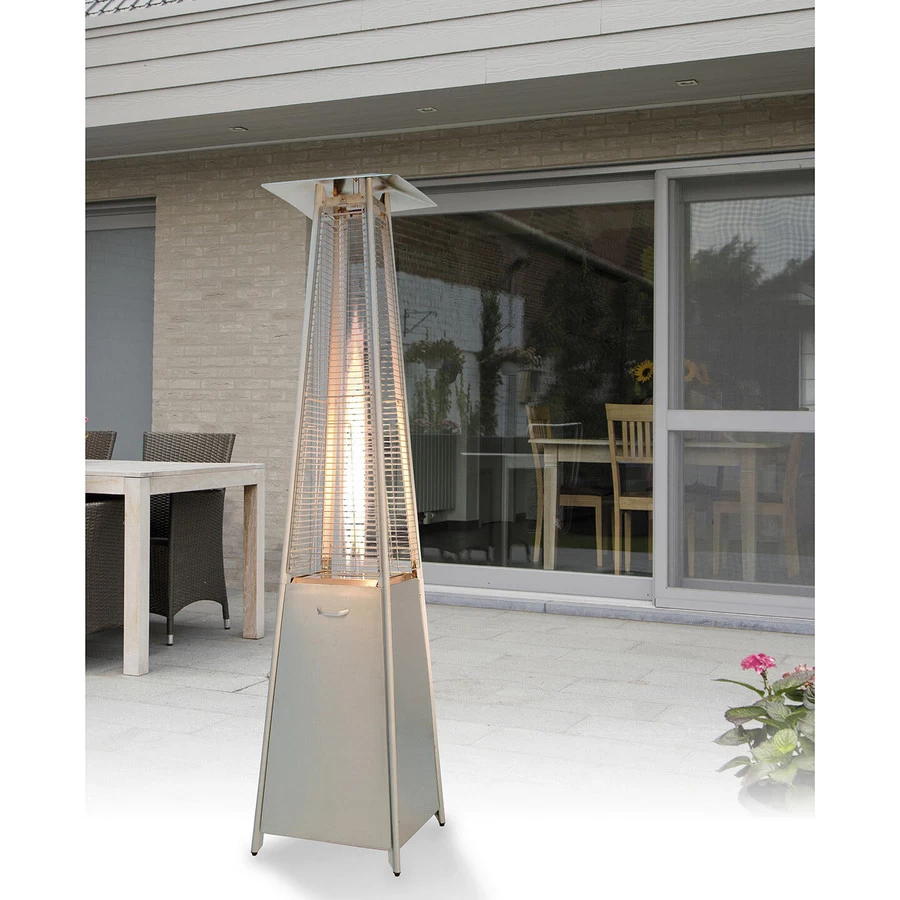 Practo Garden Terrasverwarmer Pyramid Inox Model Op Gas - Afbeelding 3