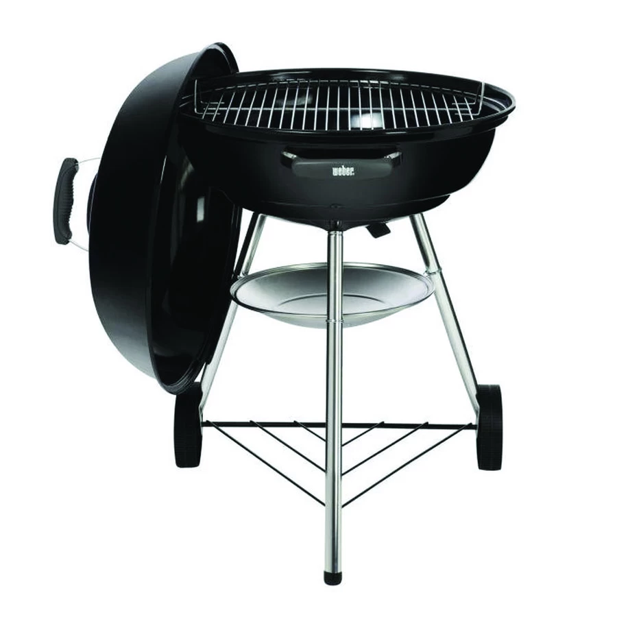 Weber Compact Kettle 57cm Houtskoolbbq Zwart - Afbeelding 2