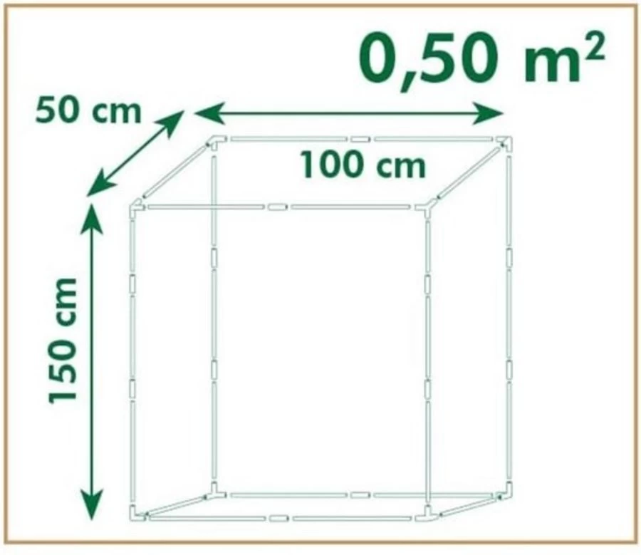 Nature Tomatenserre Met Bodemframe En Ritsdeur 150x100x50 Cm - Afbeelding 4