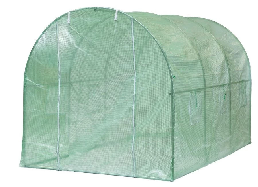 Nature Tuinserre Met Bodemframe En Ritsdeur 200x350x200 Cm