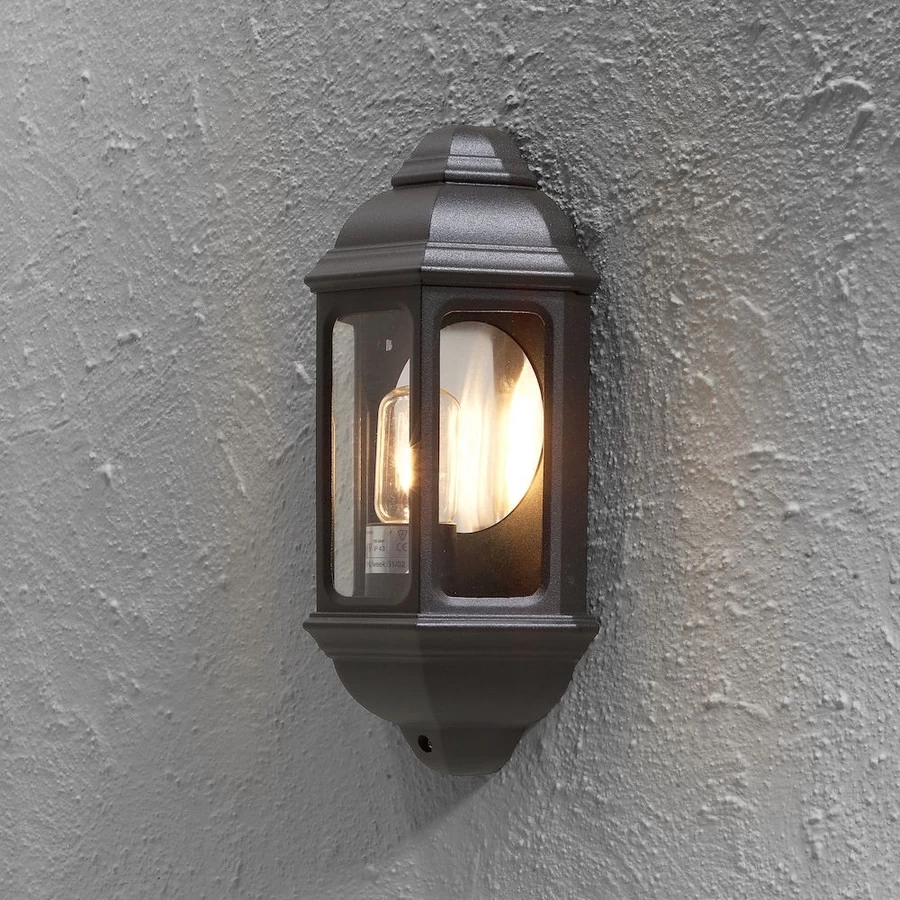 Konstsmide Cagliari Wandlamp Flush Matzwart Gelakt Aluminium - Afbeelding 3