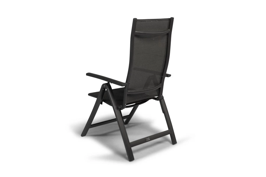 Tierra Outdoor Avento Verstelzetel Charcoal Frame Met Textilene - Afbeelding 3