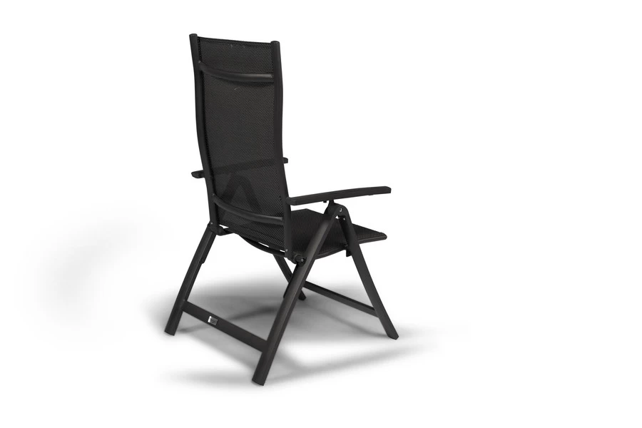 Tierra Outdoor Avento Verstelzetel Charcoal Frame Met Textilene - Afbeelding 4