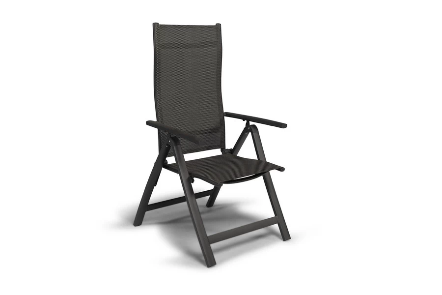 Tierra Outdoor Avento Verstelzetel Charcoal Frame Met Textilene