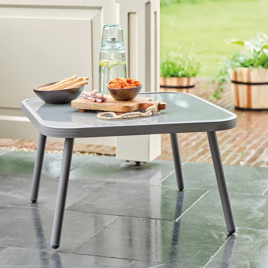 Zadar Outdoor Loungeset Hoek Aluminium Licht Grijs - Afbeelding 3