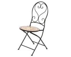 Bistrostoel Andorra IJzer Outdoor 50x38x94 Cm - Mosaic - Bruin