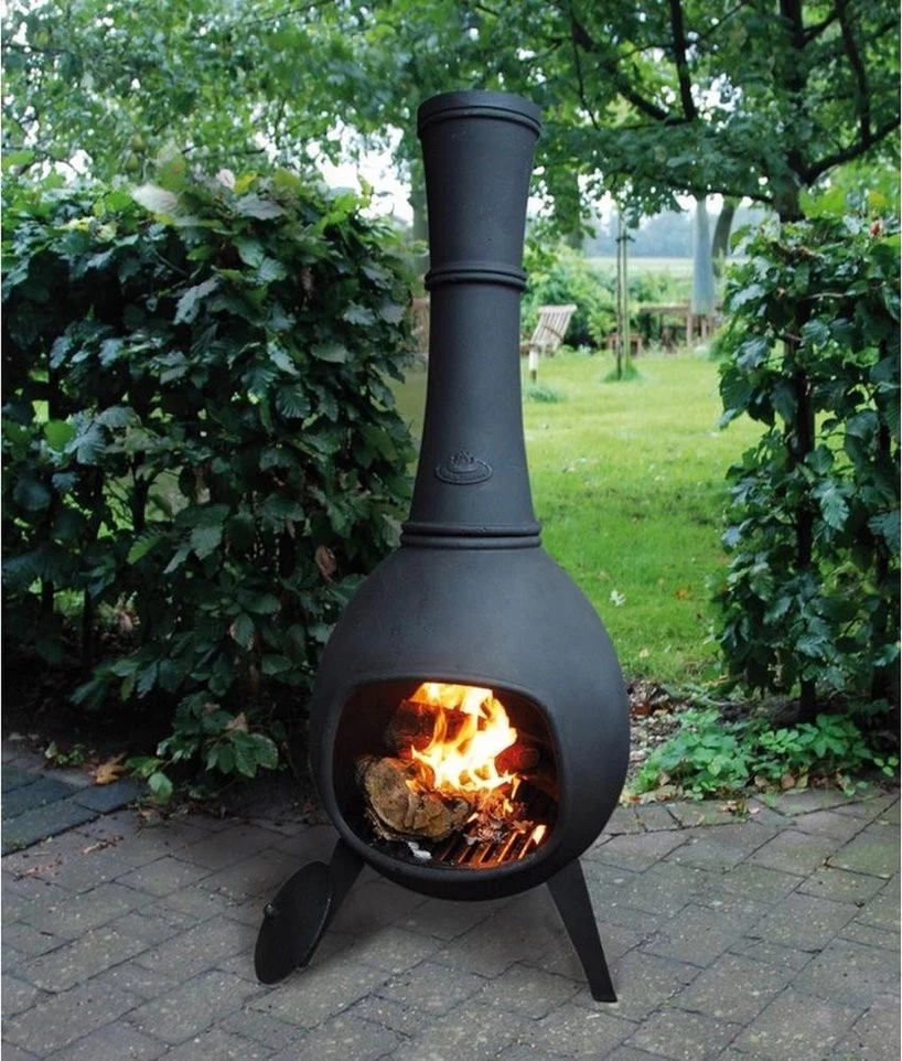 Esschert Terraskachel Gietijzer Diam. 53 Cm X Hoogte 150 Cm - Afbeelding 2