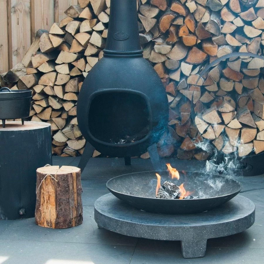 Esschert Terraskachel Gietijzer Diam. 53 Cm X Hoogte 150 Cm - Afbeelding 4