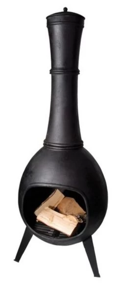 Esschert Terraskachel Gietijzer Diam. 53 Cm X Hoogte 150 Cm