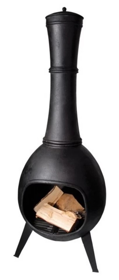Esschert Terraskachel Gietijzer Diam. 53 Cm X Hoogte 150 Cm