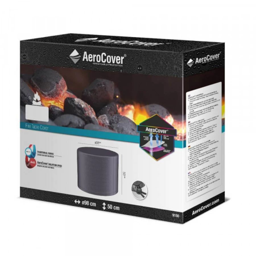 Platinum Aerocover Afdekhoes Voor Vuurtafel Diameter 98cm - Hoogte 50cm - Afbeelding 3