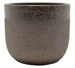 Bloempot Aardewerk Bruin D20 X H17 Cm