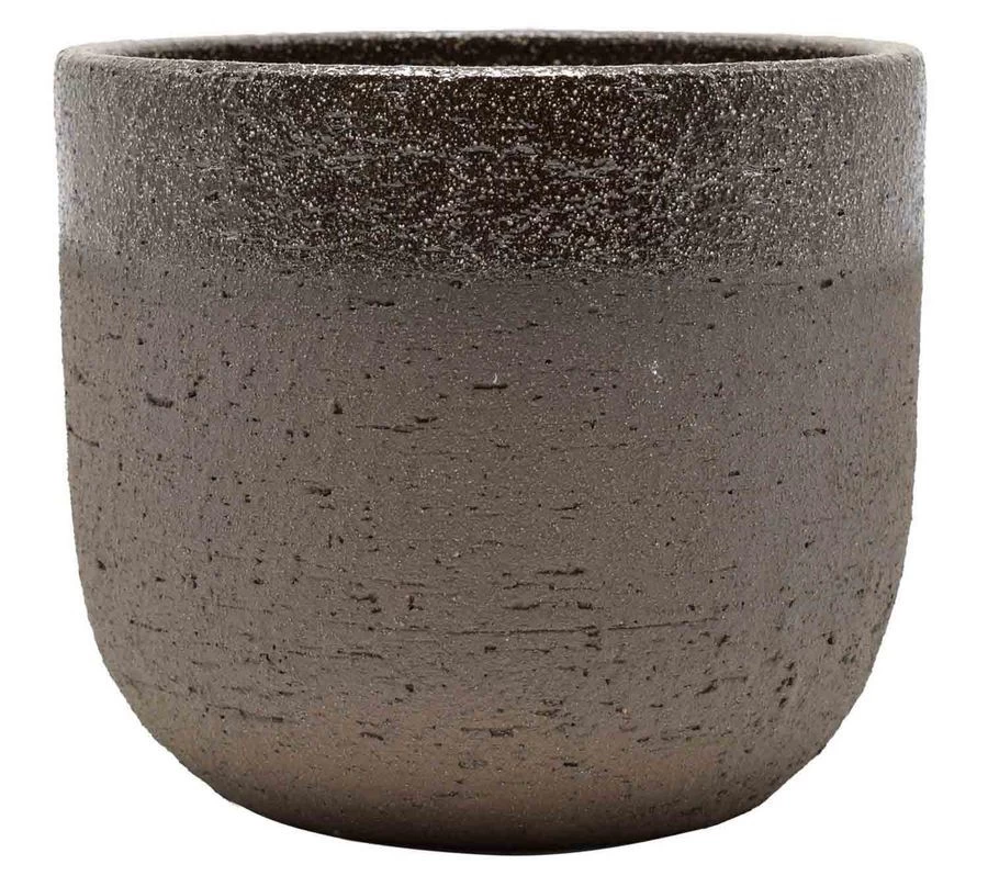 Bloempot Aardewerk Bruin D20 X H17 Cm