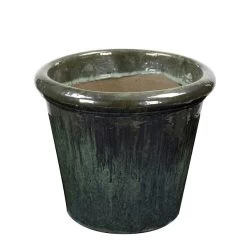 Bloempot Geglazuurd Campo Jade Diam. 37cm X Hoogte 31cm