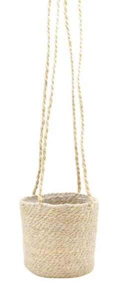 Hangpot Jute Rope Wit Celia Dia 13 X H 13 Cm / 90 Cm