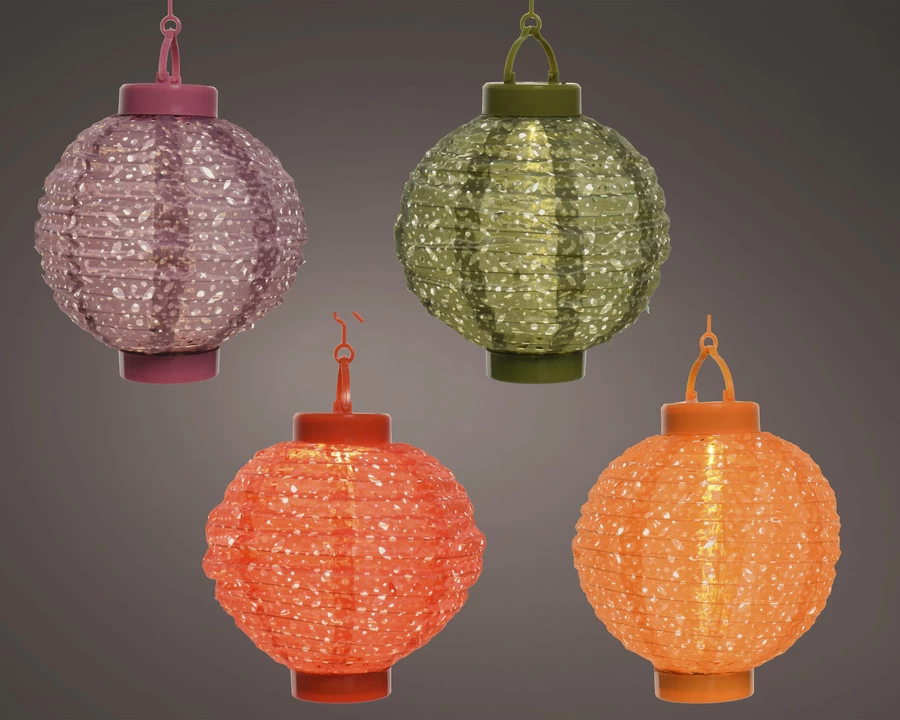 LED Solar Lantaarn Warm Wit 20x23 Cm - Assorti