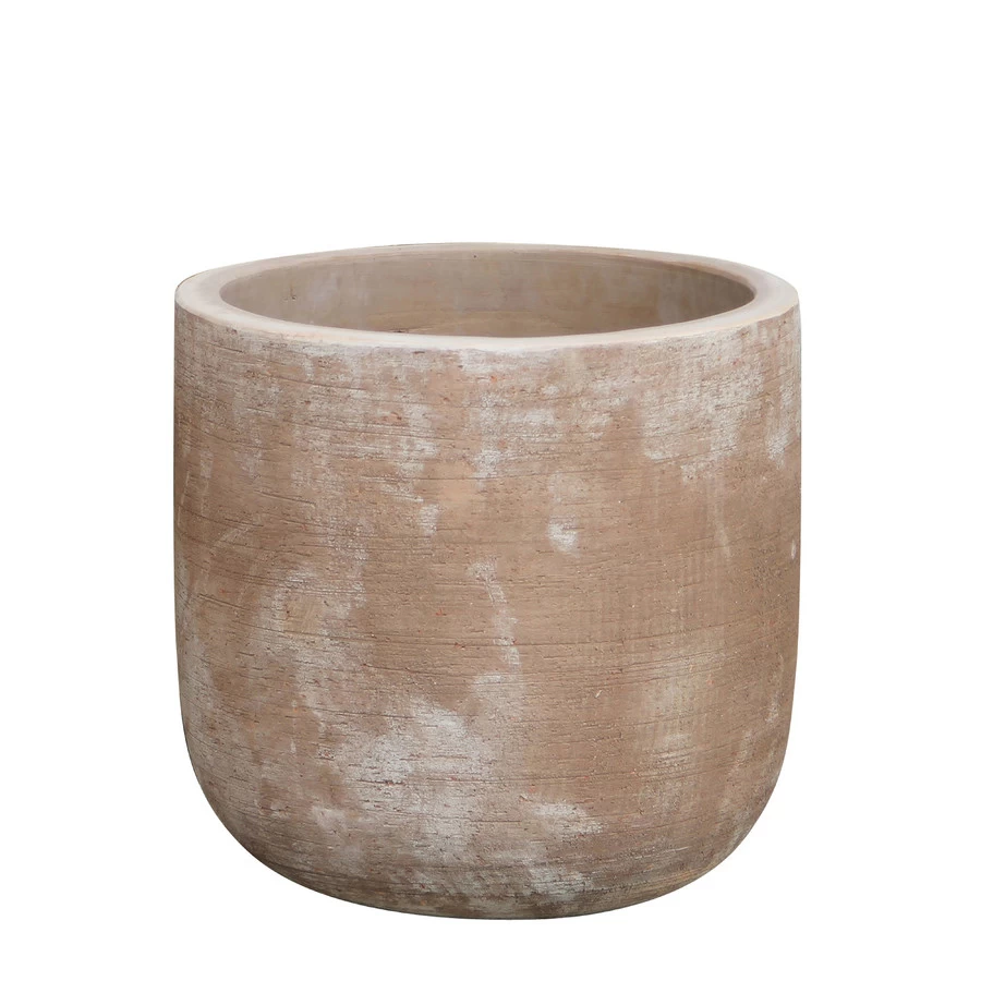 Bloempot Mterra Rond Handgemaakt 37x36 Cm